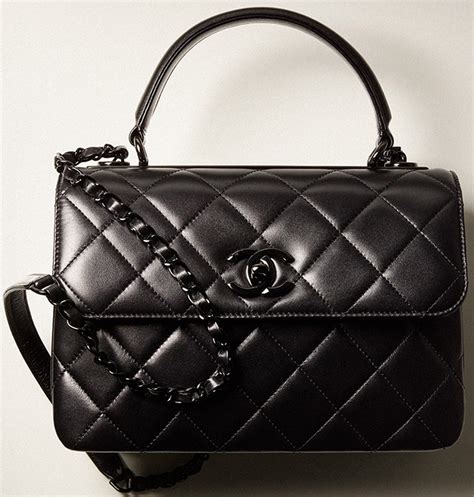 chanel trendy black|different styles of chanel bags.